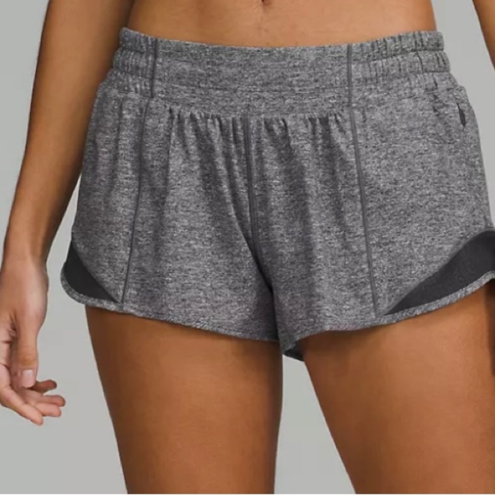 Grey Lululemon hotty hot shorts